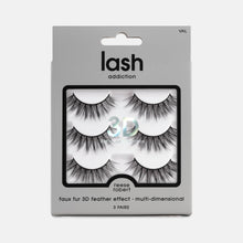 Load image into Gallery viewer, Val Faux Fur Multi-Dimensional Lashes 3 Pairs 2602033