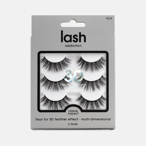 Ella Faux Fur Multi-Dimensional Lashes 3 Pairs 2602043