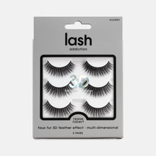 Load image into Gallery viewer, Audrey Faux Fur Multi-Dimensional Lashes 3 Pairs 2602053